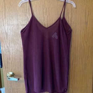 Full Tilt Maroon Knit Tank Top